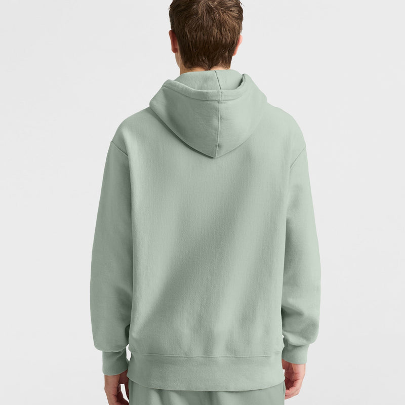 Reverse Weave Dropped Shoulder Hoodie