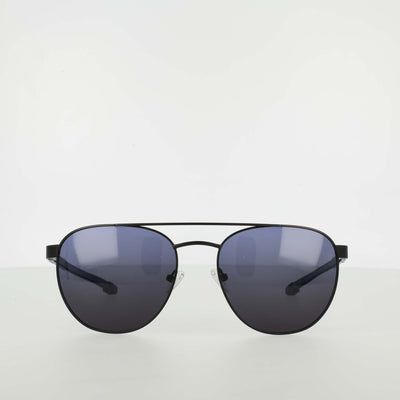 Champion Men's Polarized Retainer Stainless ST-Shirtl Aviator in Matte Black/Blue