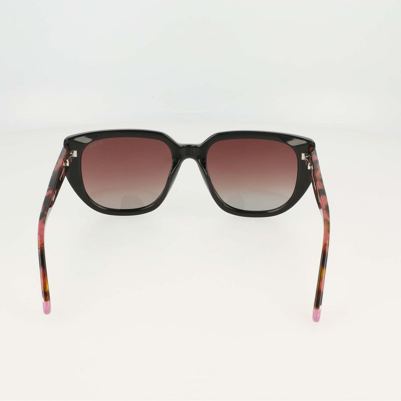 Champion Women's Polarized Modified Cateye in Black/Rose Tort