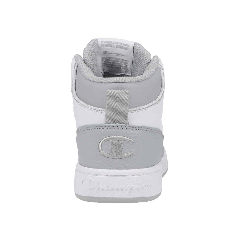 Champion Kids' 5-on-5 High in White/Grey/Chalk