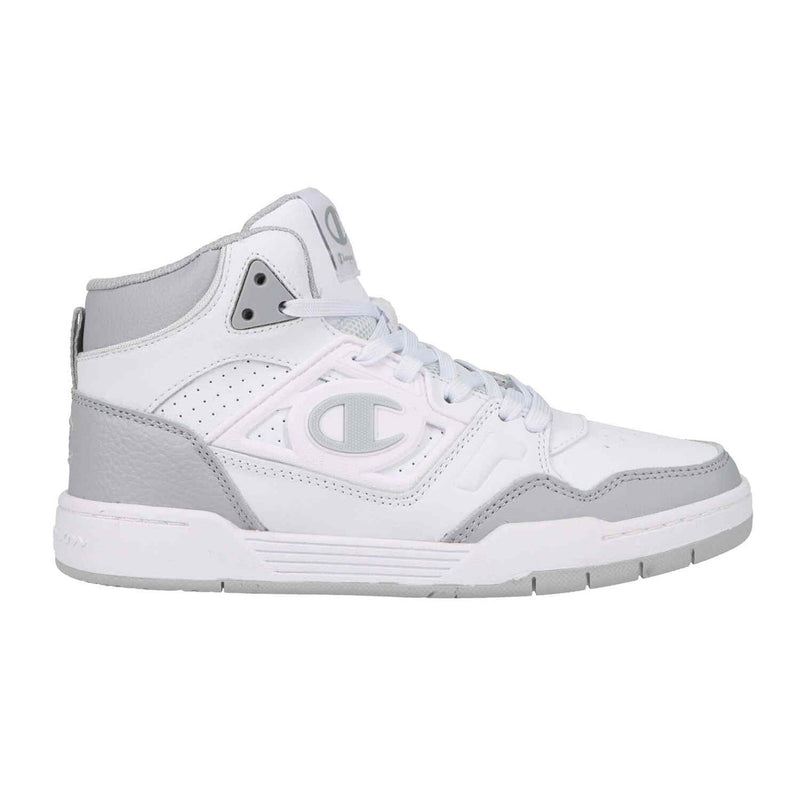 Champion Kids' 5-on-5 High in White/Grey/Chalk