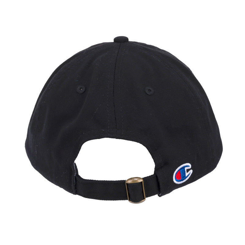 Champion Split Script Dad Adjustable Cap in Black