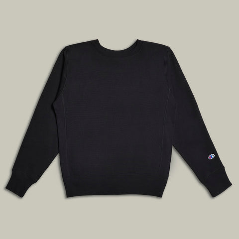 Champion USA Reverse Weave® Crew Neck Sweatshirt in Black