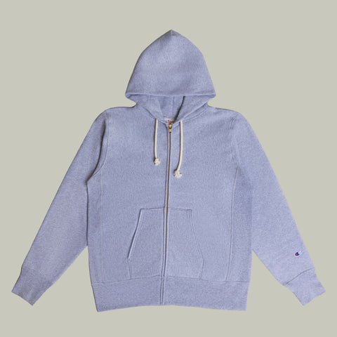 Champion USA Reverse Weave® Zip Hooded Sweatshirt in New Manhattan Mist Heather