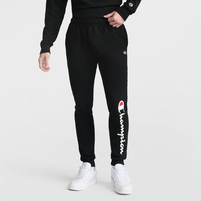 Champion Powerblend Joggers, Script Logo in Black