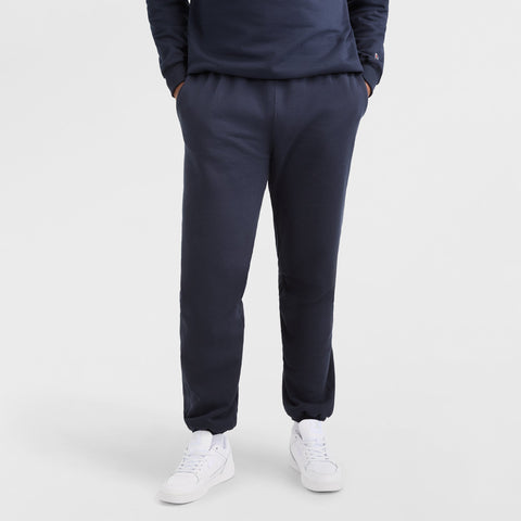 Champion Powerblend Sweatpants, Cinched Hem, C Logo - Big & Tall in Navy
