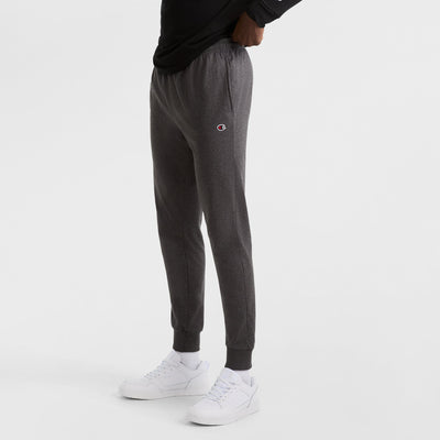 Champion Lightweight Lounge Joggers, C Logo in Granite Heather