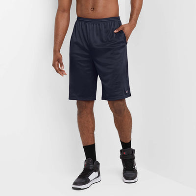 Champion Classic Mesh Gym Shorts, C Logo - Big & Tall in Navy