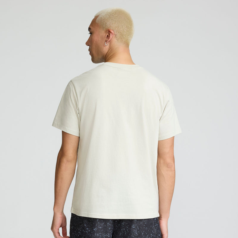 Champion Classic Graphic T-Shirt, Tonal Script Logo in Neutral Chino Beige