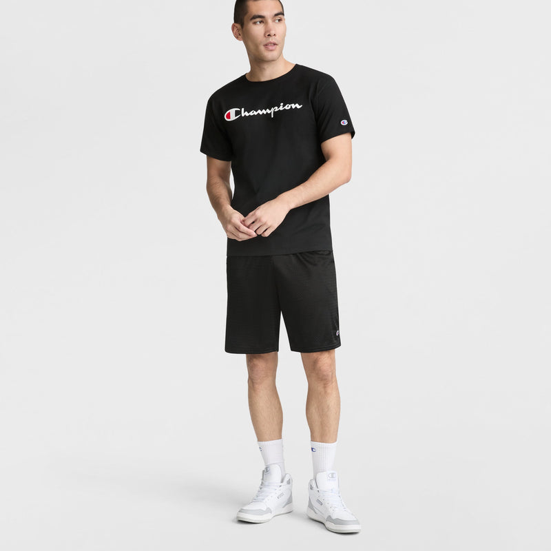 Champion Classic Graphic T-Shirt, Script Logo in Black