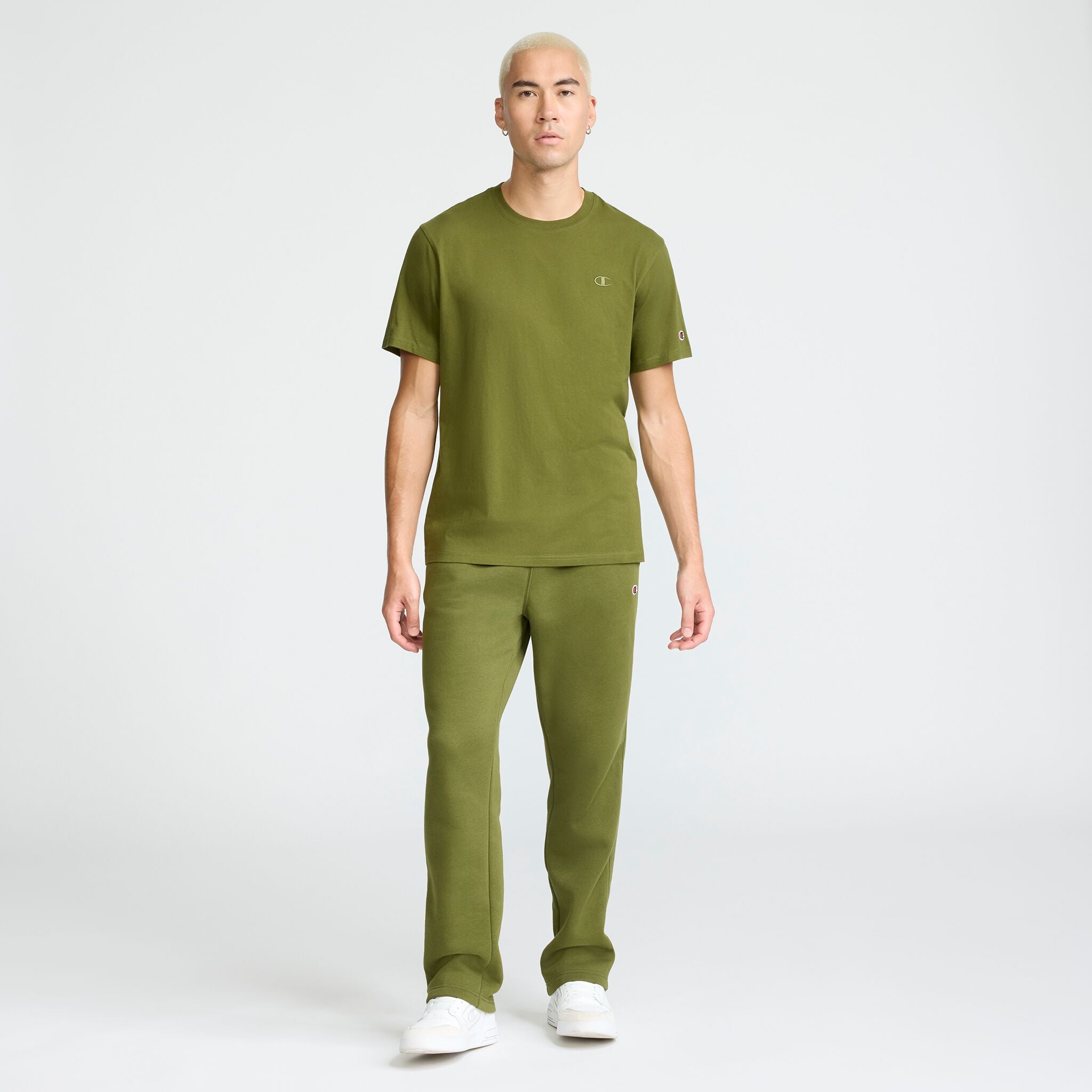 Champion Classic T-Shirt, C Logo in Immersive Olive