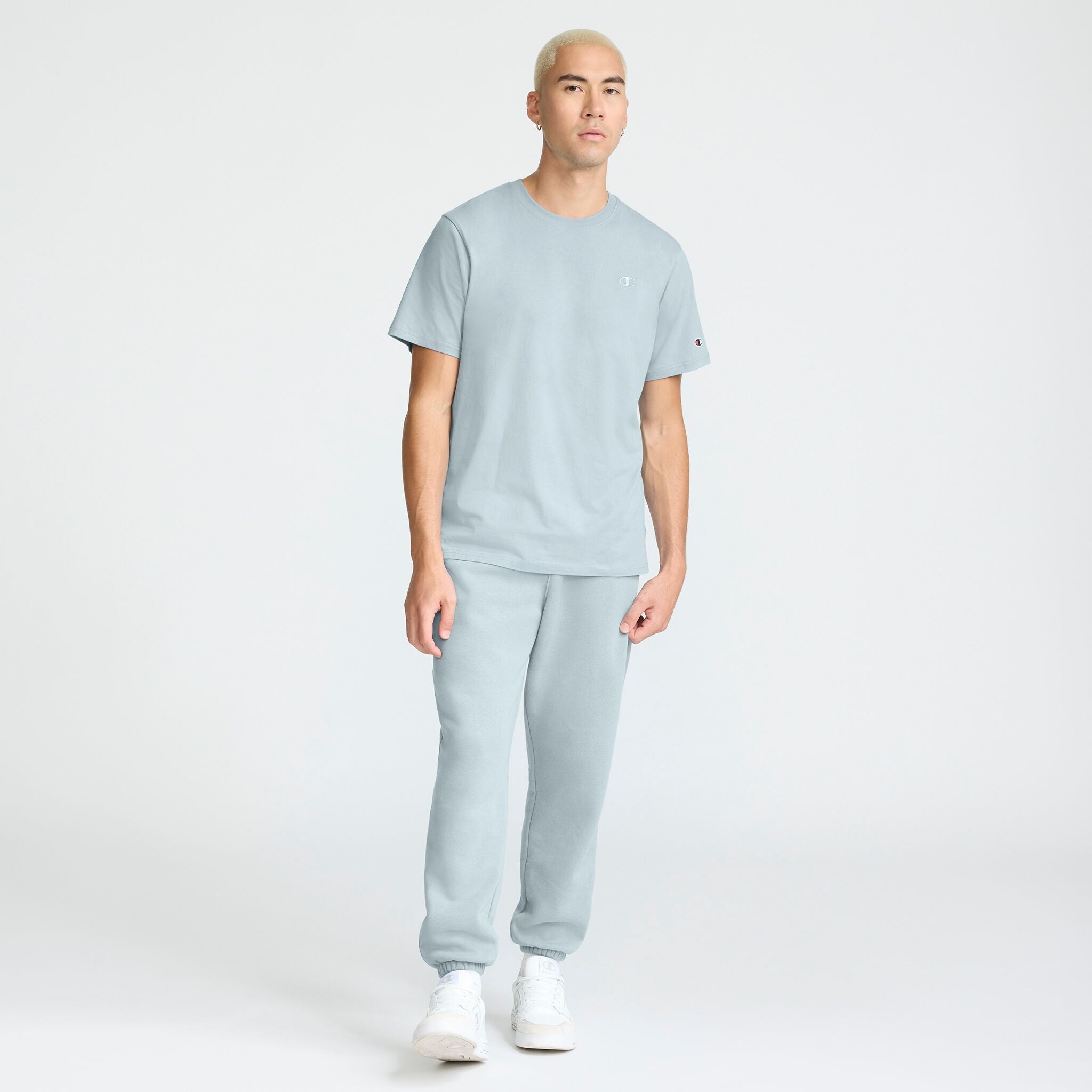 Champion Classic T-Shirt, C Logo in Cloudy Blue