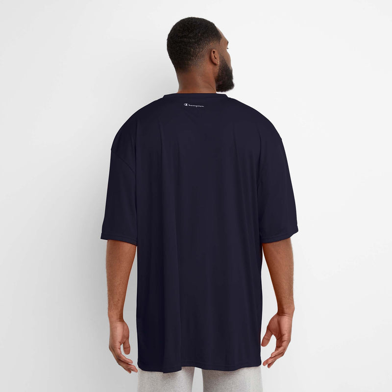 Champion Sport T-Shirt, Reflective C Logo - Big & Tall in Navy