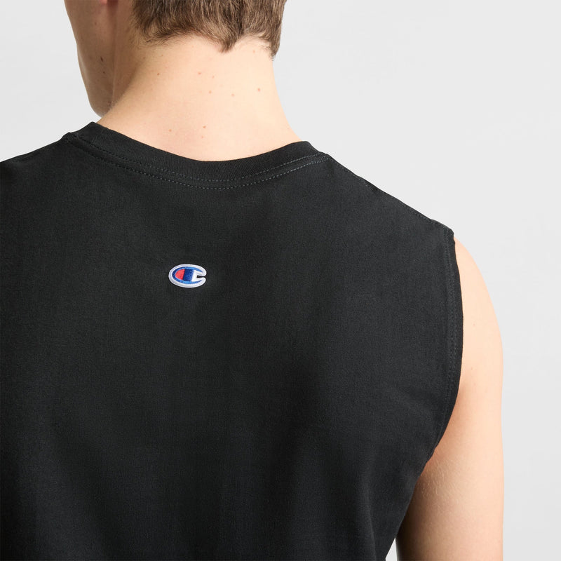 Classic Graphic Muscle Tank, USA Flag Script