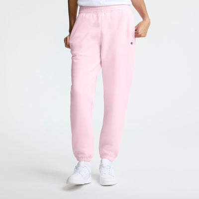 Champion Powerblend Oversized Sweatpants, C Logo in Sweet Dreams