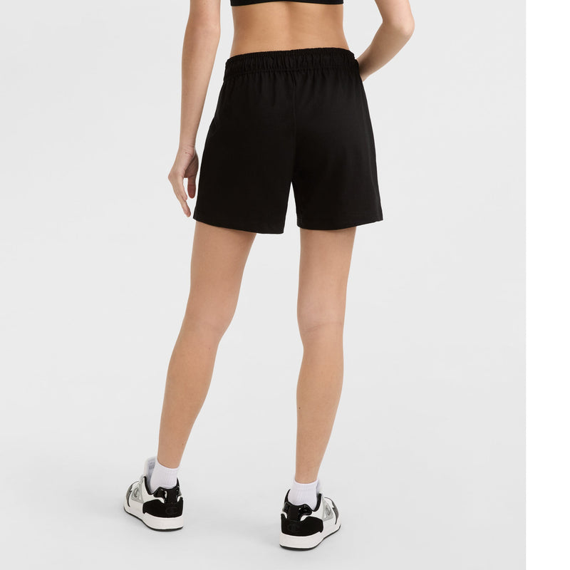 Champion 5" Lightweight Lounge Shorts, C Logo in Black