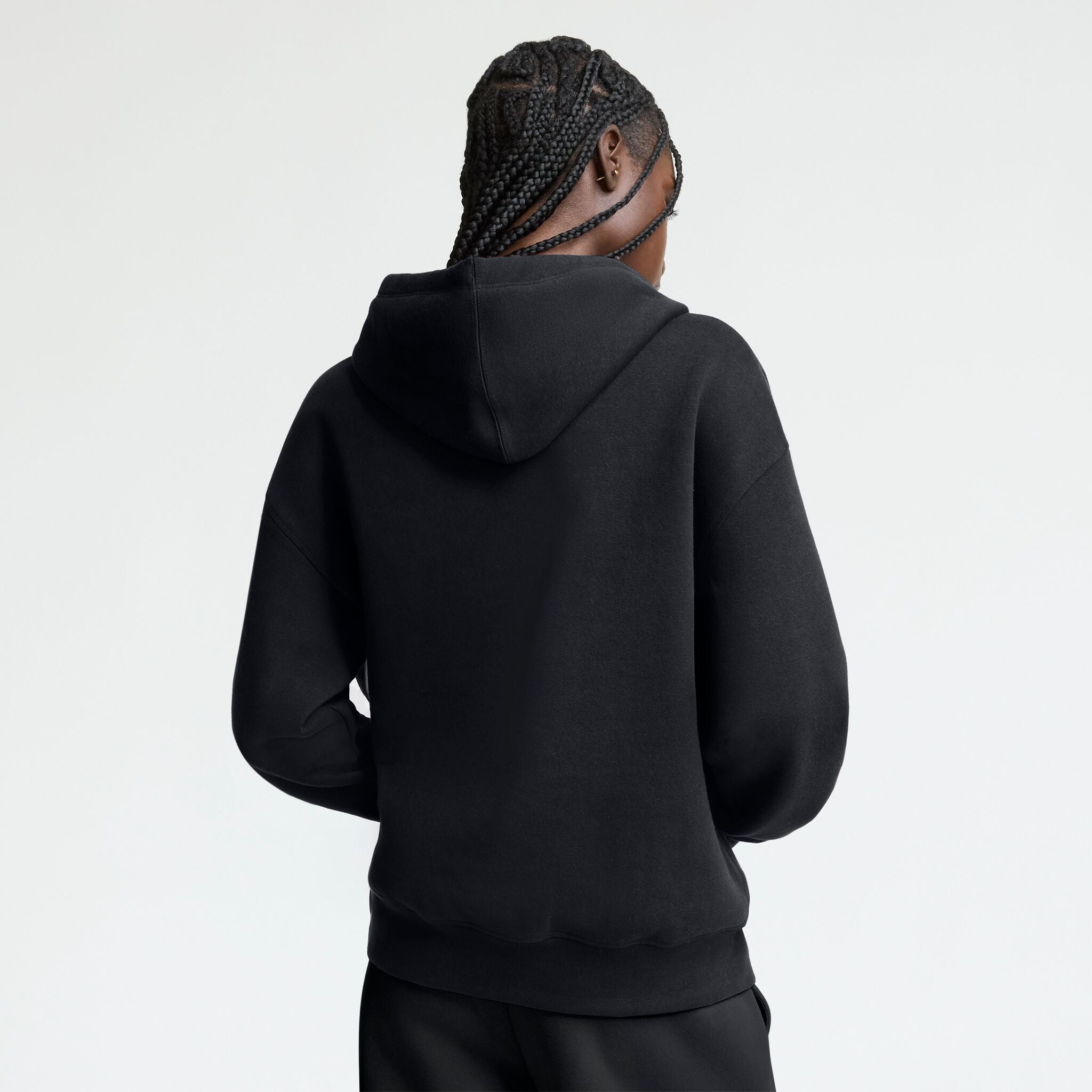 Champion Small C Freshman Powerblend Hoodie in Black
