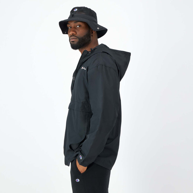 Champion Stadium Packable Jacket, Script Logo - Big & Tall in Black