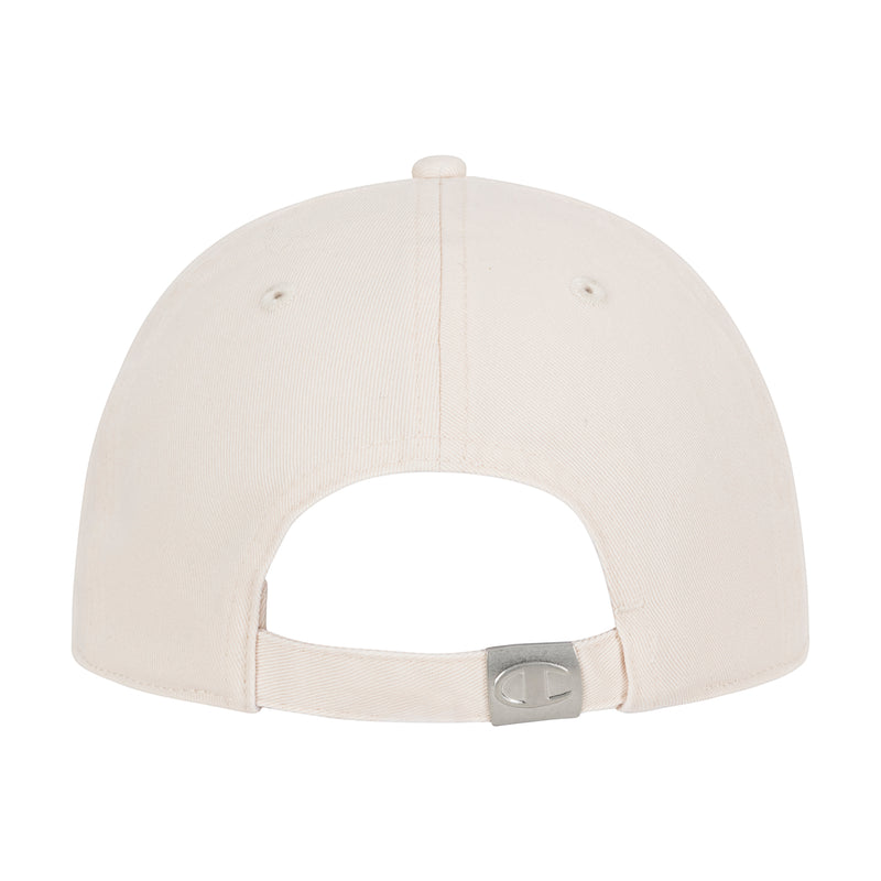 Champion Script Embroidery Adjustable Cap in Ivory Pink