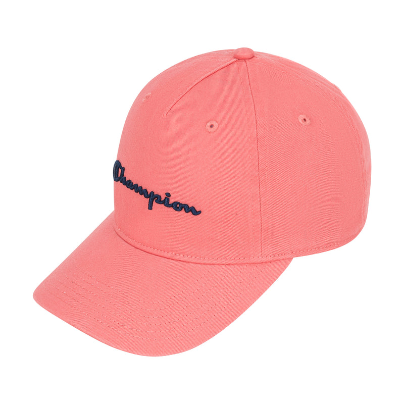 Champion Script Embroidery Adjustable Cap in Ripe Papaya