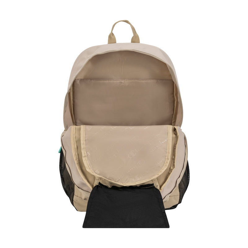 Champion Kid’s Bungee Backpack in Tan Combo